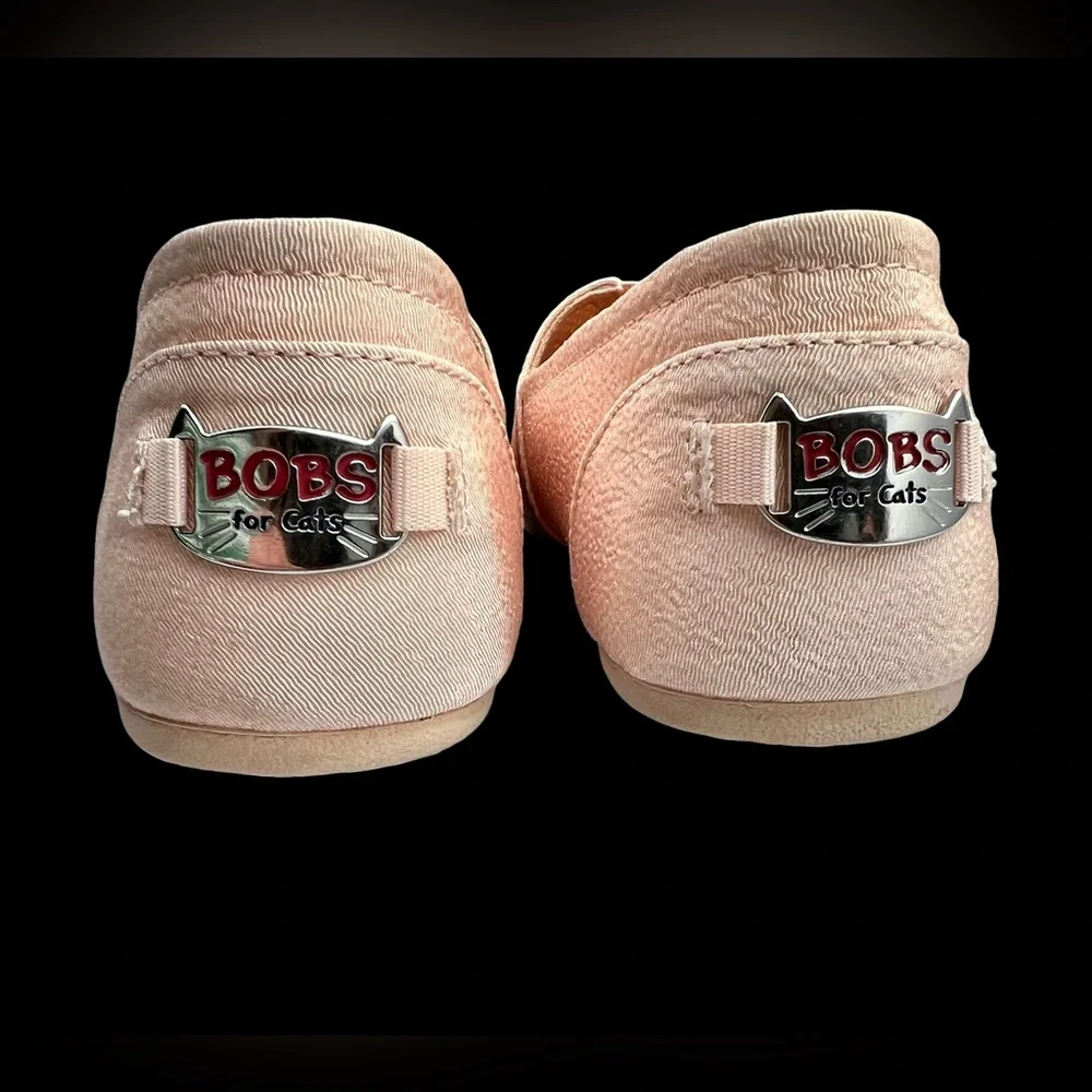 BOBS from Skechers Plush Cats Rule Light Pink Memory Foam Sz 10 - Picture 7 of 14
